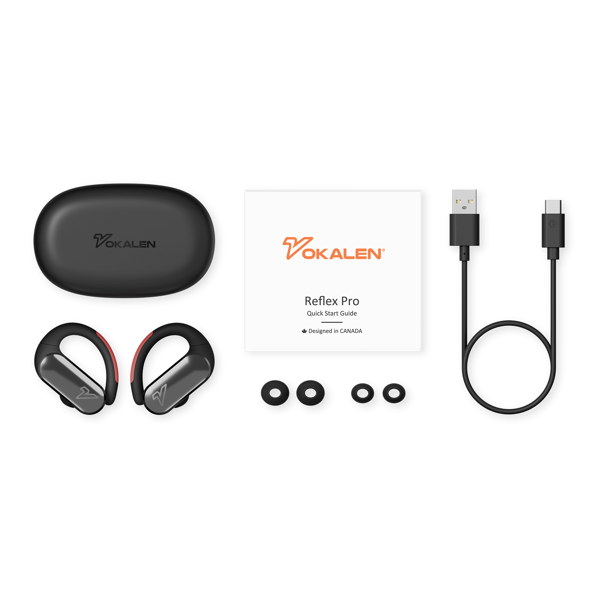 Upgrade your workout with Reflex Pro wireless earbuds – designed for movement, comfort, and durability.