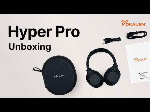Experience deep bass and high-fidelity sound with Hyper Pro wireless over-ear headphones.